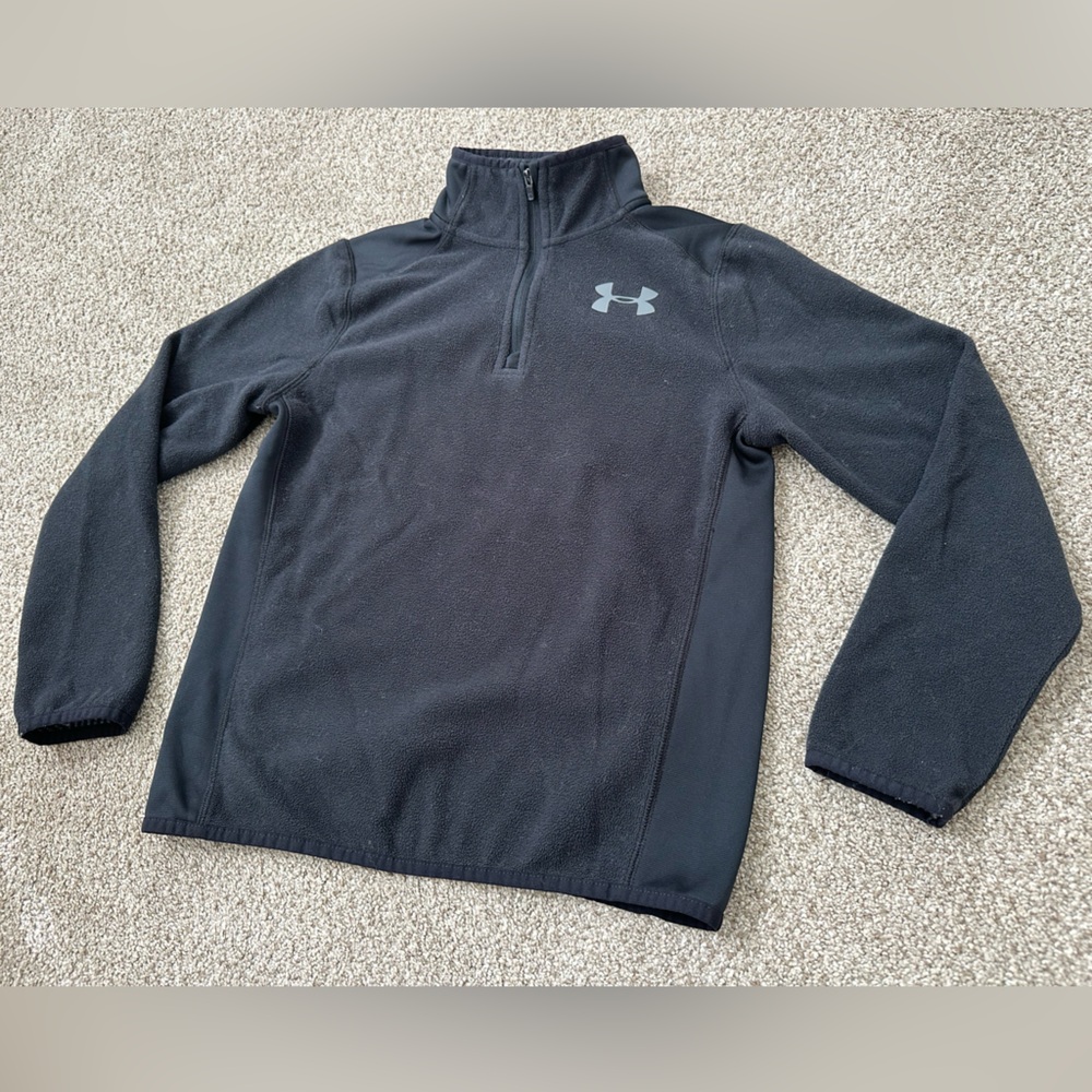 Under Armour Cold Gear Loose Fit 1/4 Zip Fleece Pullover - Picture 2 of 6
